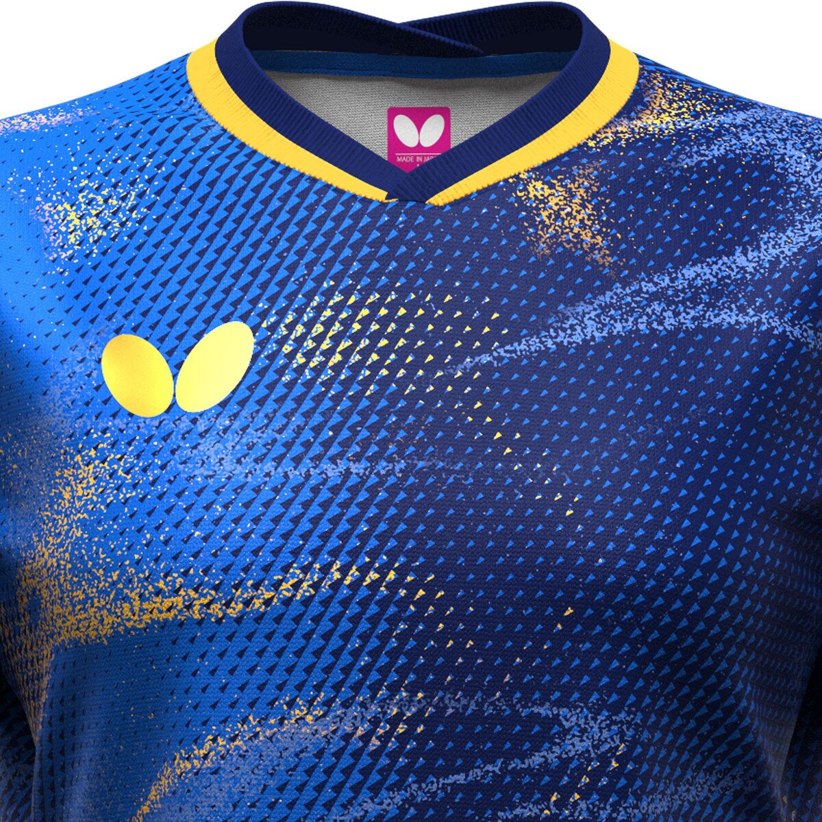 Butterfly Elistar 12 Lady Shirt - Blue - Front - Close-Up